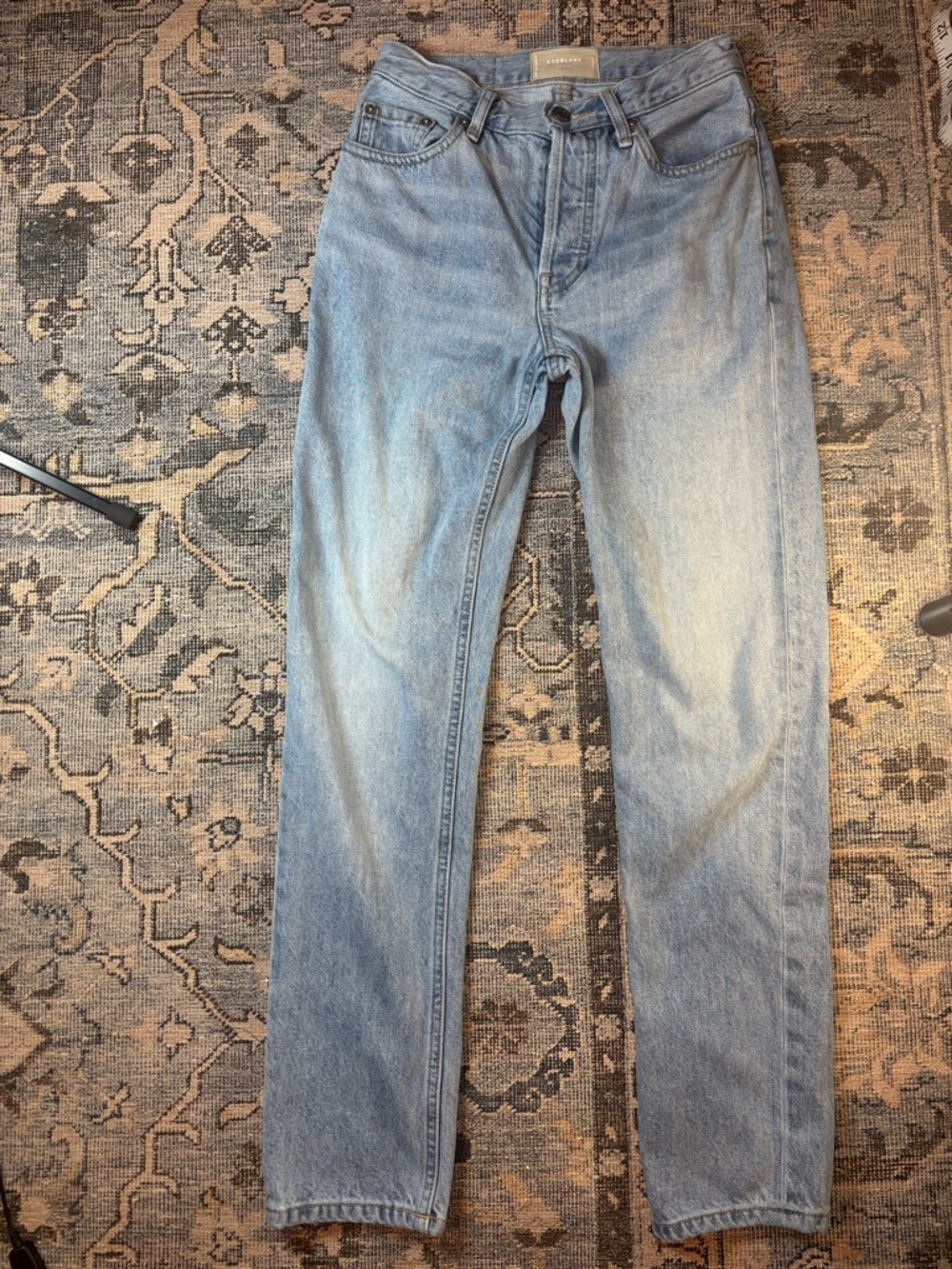 Everlane Cheeky Jean Light Wash Straight Leg Jeans